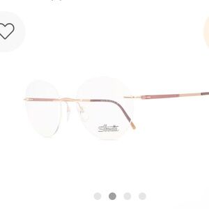 Silhouette Rose Gold Rimless Glasses